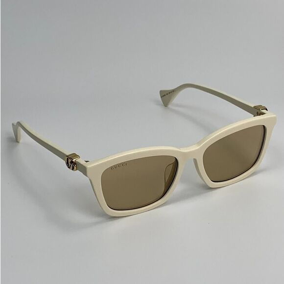 NEW Gucci Sunglasses GG1596SK 002 Ivory/Nude Flash Women Authentic main image 9